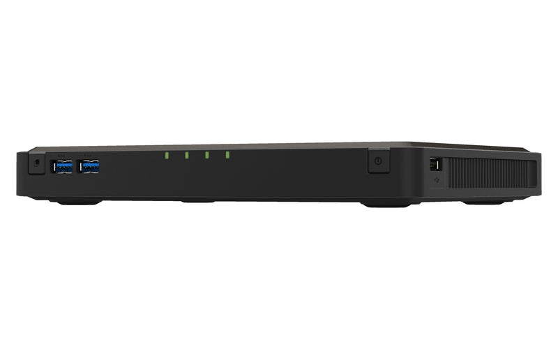 QNAP TBS-464 NAS Desktop Intel® Celeron® N5105 8 GB DDR4 0 TB QNAP Turbo System Schwarz