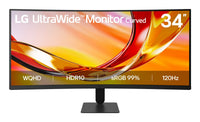 LG 34U601B-B Computer Monitor 86.4 cm (34") 3440 x 1440 Pixels Dual WQHD LCD Black