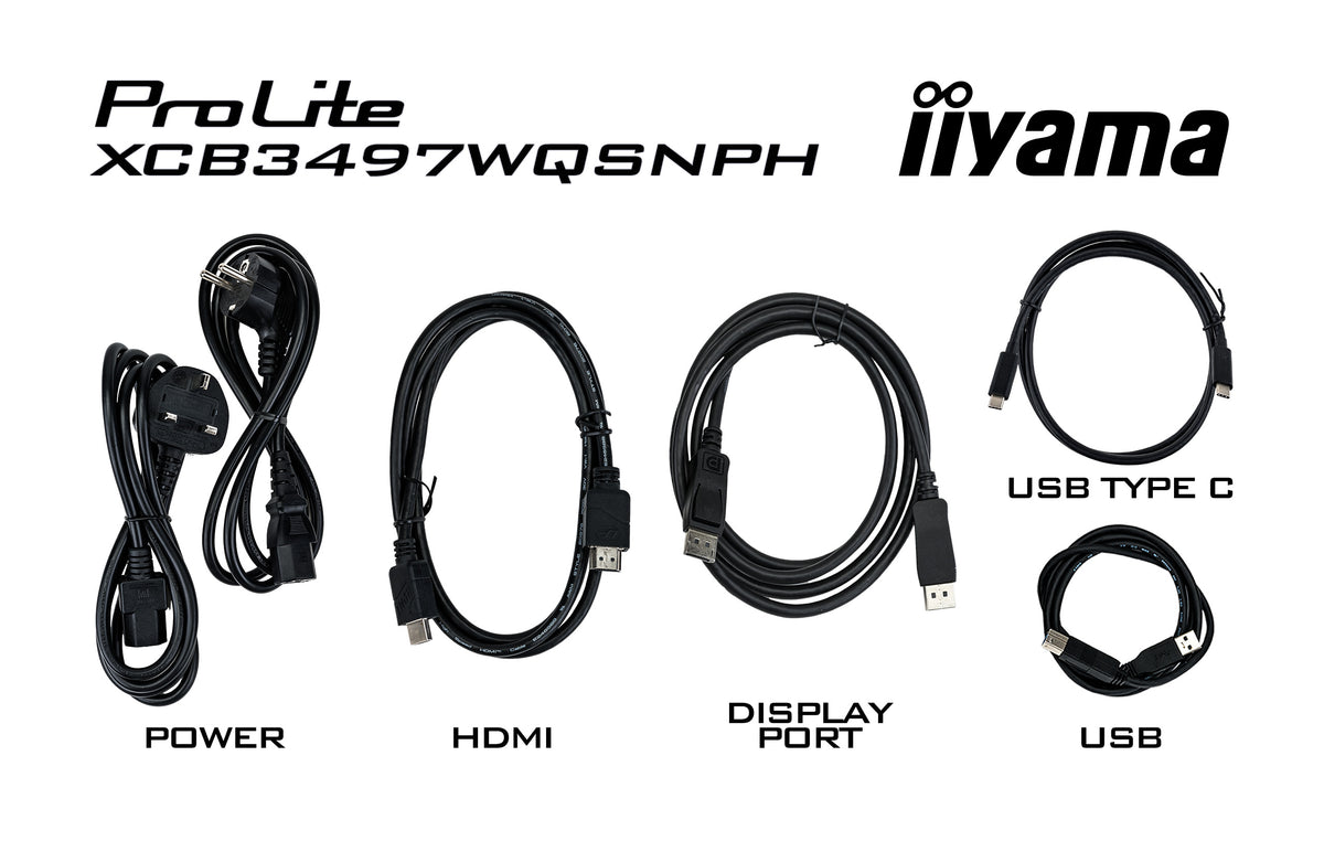 iiyama ProLite XCB3497WQSNPH-B1 Computerbildschirm 86,4 cm (34") 3440 x 1440 Pixel UltraWide Quad HD LED Schwarz