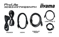 iiyama ProLite XCB3497WQSNPH-B1 Computerbildschirm 86,4 cm (34") 3440 x 1440 Pixel UltraWide Quad HD LED Schwarz