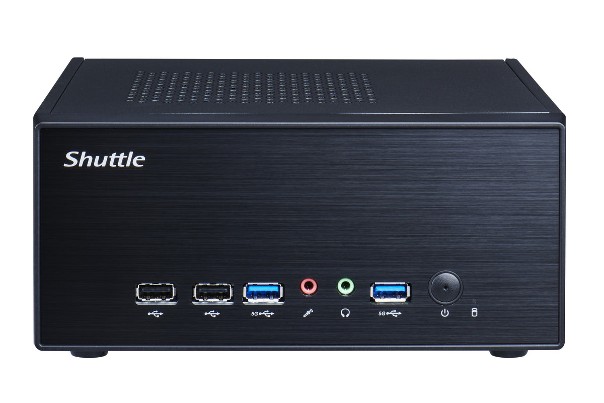 Shuttle XPС slim XPC slim Barebone XH610G2 - S1700, Intel H610, 1xDP, 2xHDMI, 2 PCIe Slots (1x 16X & 1x X1), 2x Intel LAN (1G + 2.5G), 8x USB, 1x 2.5", 3x M.2, 24/7 Dauerbetrieb
