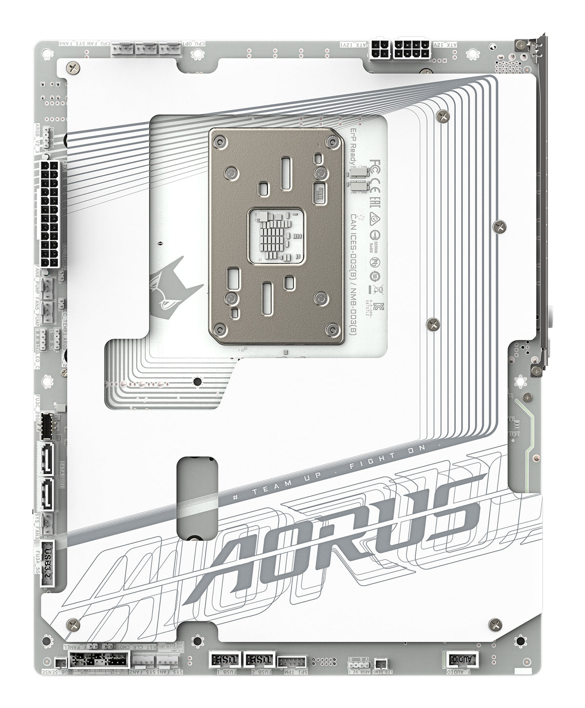 GIGABYTE X870 AORUS STEALTH ICE Mainboard – Unterstützt AMD Ryzen 9000 CPUs, digitales 16+2+2 Phasen VRM, bis zu 8200 MHz DDR5 (OC), 2 x PCIe 5.0 + 2 x PCIe 4.0, Wi-Fi 7, 5 GbE LAN, USB 4