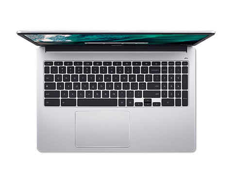 Acer Chromebook CB315-4H-P9XQ Intel® Pentium® Silver N6000 39,6 cm (15.6") Full HD 4 GB LPDDR4x-SDRAM 128 GB Flash Wi-Fi 6E (802.11ax) ChromeOS Silber