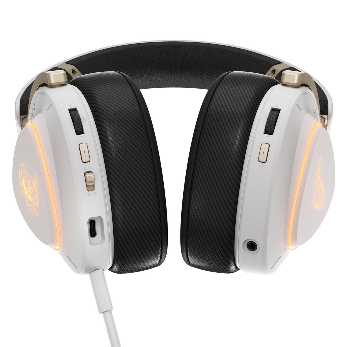 ASUS ROG Delta II-KJP Kopfhörer Verkabelt & Kabellos Kopfband Gaming Bluetooth Schwarz, Weiß