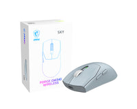 MSI Forge Gm340 Wireless Sky Maus Gaming Beidhändig RF Wireless + Bluetooth Optisch 12000 DPI