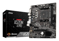 MSI A520M-A PRO Motherboard AMD A520 Sockel AM4 micro ATX