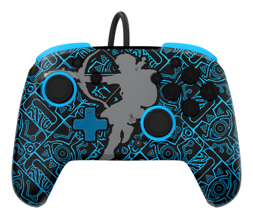 PDP Rematch: Sheikah Shoot Schwarz, Blau USB Gamepad Analog / Digital Nintendo Switch, Nintendo Switch Lite, Nintendo Switch OLED