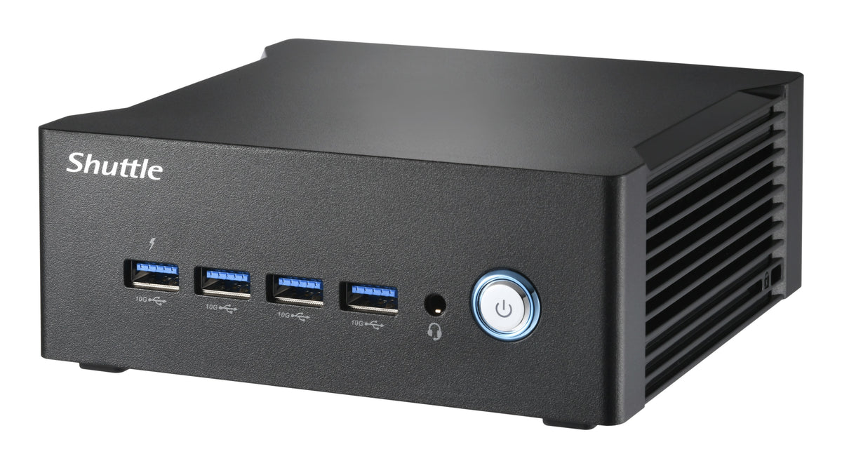 Shuttle XPC nano Nano PC NA20H7,AMD Ryzen™ AI 7 Pro 350 APU, Radeon 860M, 2xHDMI, 2xUSB-C 4.0(DP), 2x2.5Gbit LAN, incl. VESA, 24/7 permanent gebruik