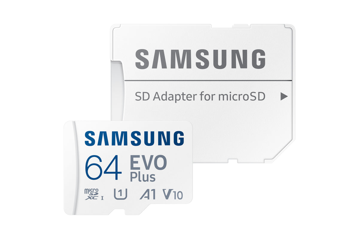 Samsung EVO Plus microSD-Speicherkarte (2024) (inkl. SD Adapter) - 64 GB