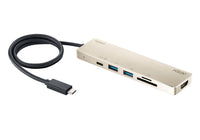 ATEN USB-C-Multiport-Mini-Dockingstation mit Power-Pass-Through