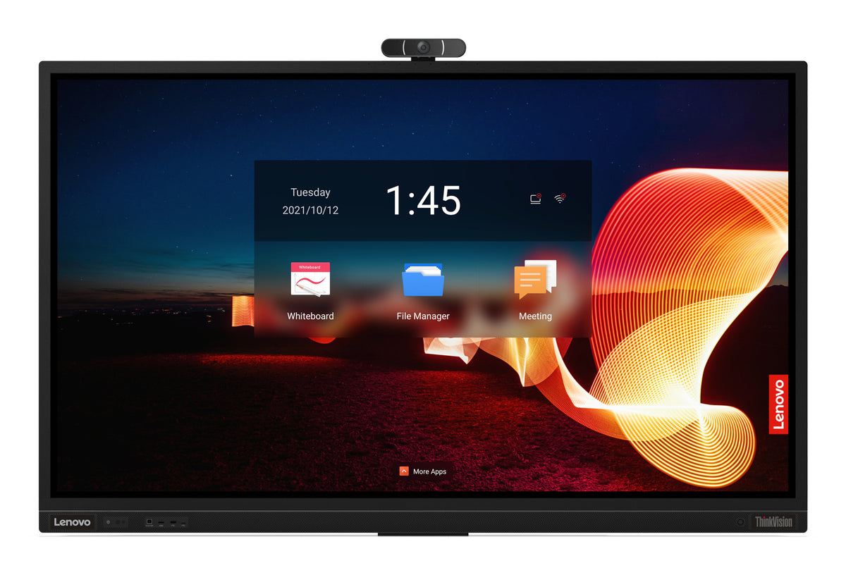 Lenovo ThinkVision T75 Computerbildschirm 190,5 cm (75") 3840 x 2160 Pixel 4K Ultra HD LED Touchscreen Schwarz