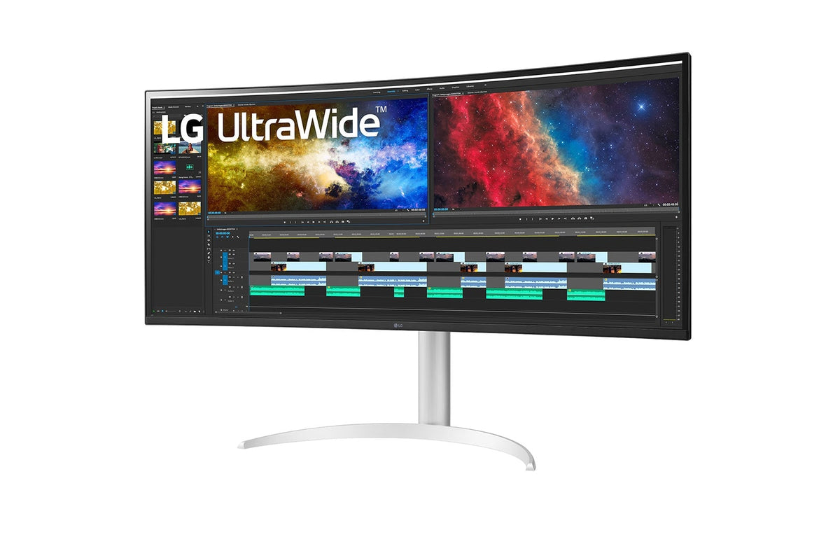 LG 38BQ85C-W Computerbildschirm 95,2 cm (37.5") 3840 x 1600 Pixel Quad HD+ Weiß
