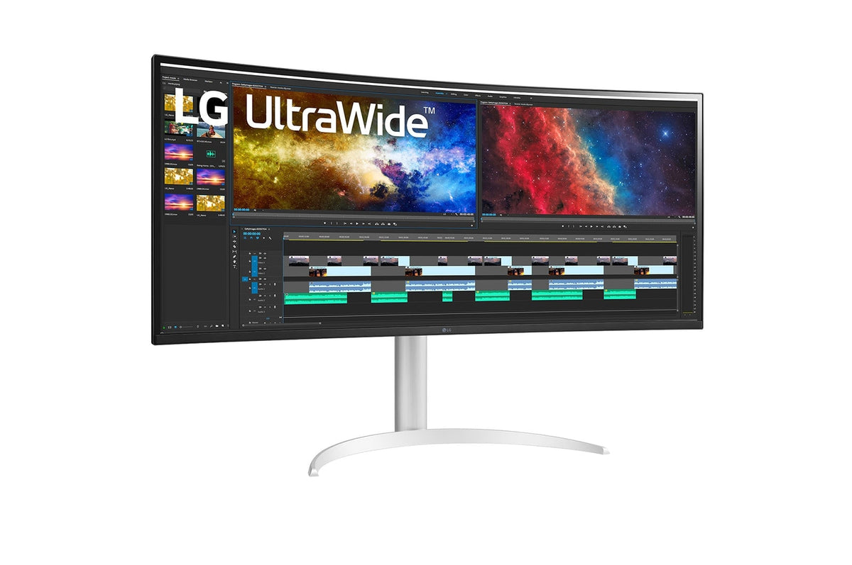 LG 38BQ85C-W Computerbildschirm 95,2 cm (37.5") 3840 x 1600 Pixel Quad HD+ Weiß