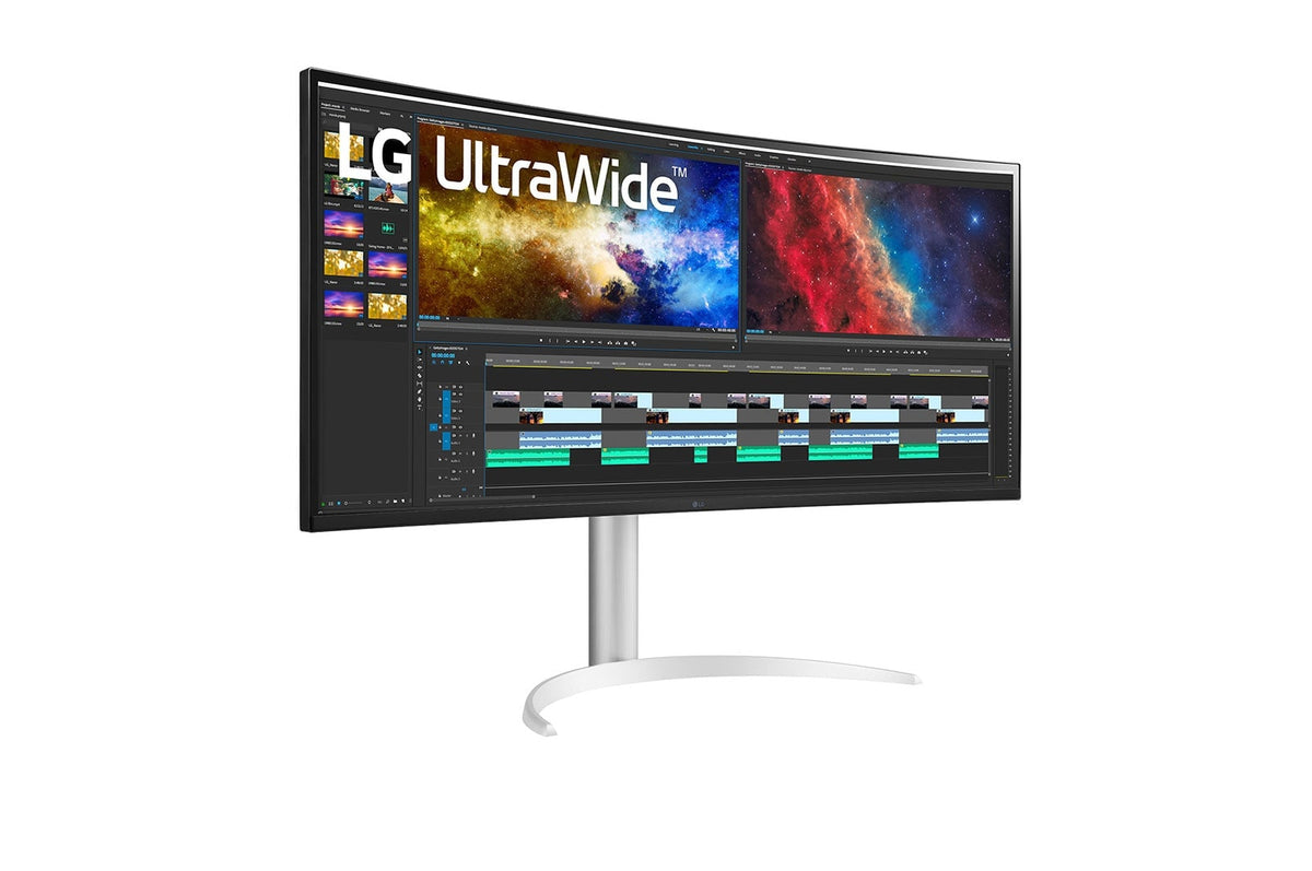 LG 38BQ85C-W Computerbildschirm 95,2 cm (37.5") 3840 x 1600 Pixel Quad HD+ Weiß