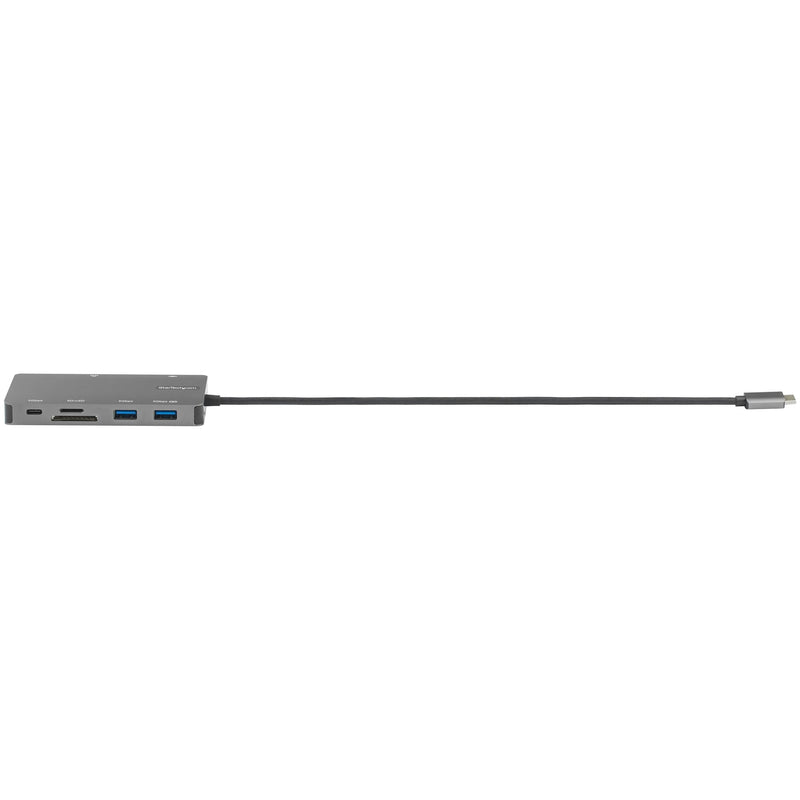 StarTech.com USB C Multiport Adapter - USB C auf HDMI 4K 30Hz/VGA Reiseadapter/Docking station - 5Gbit/s USB 3.0 Hub (USB A/USB C) - 100W Power Delivery - SD/Micro SD Kartenleser - Gigabit Netzwerk - 30cm Kabel