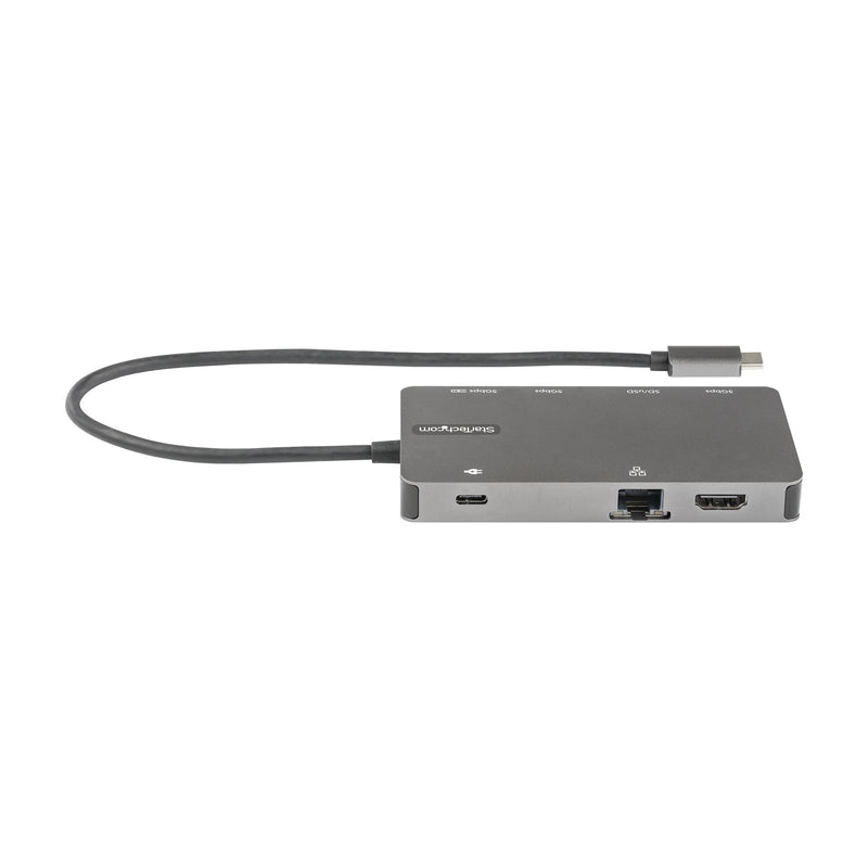 StarTech.com USB C Multiport Adapter - USB C auf HDMI 4K 30Hz/VGA Reiseadapter/Docking station - 5Gbit/s USB 3.0 Hub (USB A/USB C) - 100W Power Delivery - SD/Micro SD Kartenleser - Gigabit Netzwerk - 30cm Kabel