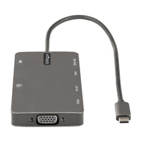 StarTech.com USB C Multiport Adapter - USB C auf HDMI 4K 30Hz/VGA Reiseadapter/Docking station - 5Gbit/s USB 3.0 Hub (USB A/USB C) - 100W Power Delivery - SD/Micro SD Kartenleser - Gigabit Netzwerk - 30cm Kabel