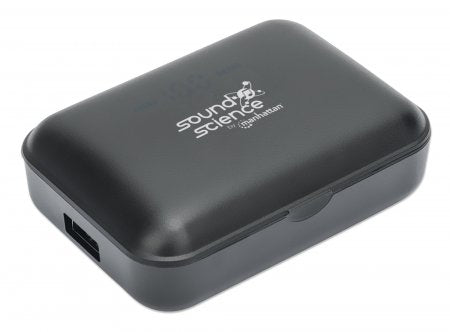 Manhattan 180382 Kopfhörer & Headset Kabellos im Ohr Anrufe/Musik Bluetooth Schwarz