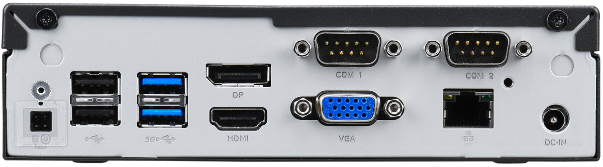 Shuttle XPC slim Barebone DL20N6V2, Pentium Silver N6005, 1x LAN, 2x COM, 1x HDMI, 1x DP, 1x VGA, sans ventilateur, fonctionnement continu 24h/24 et 7j/7