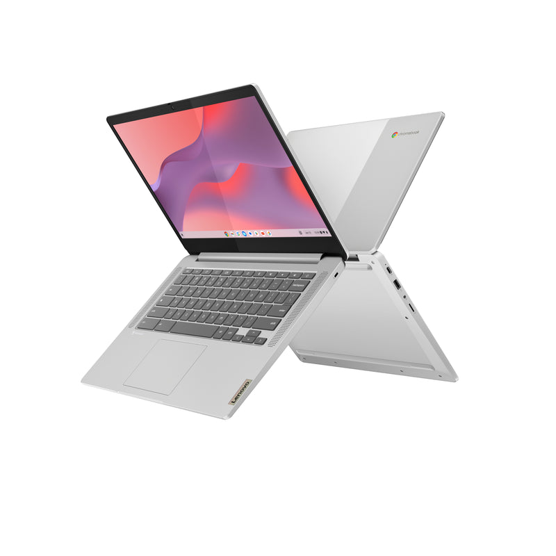 Lenovo IdeaPad Slim 3 Chrome 14M868 MediaTek Kompanio 520 Chromebook 35,6 cm (14") Full HD 4 GB LPDDR4x-SDRAM 128 GB eMMC Wi-Fi 6 (802.11ax) ChromeOS Deutsch Grau
