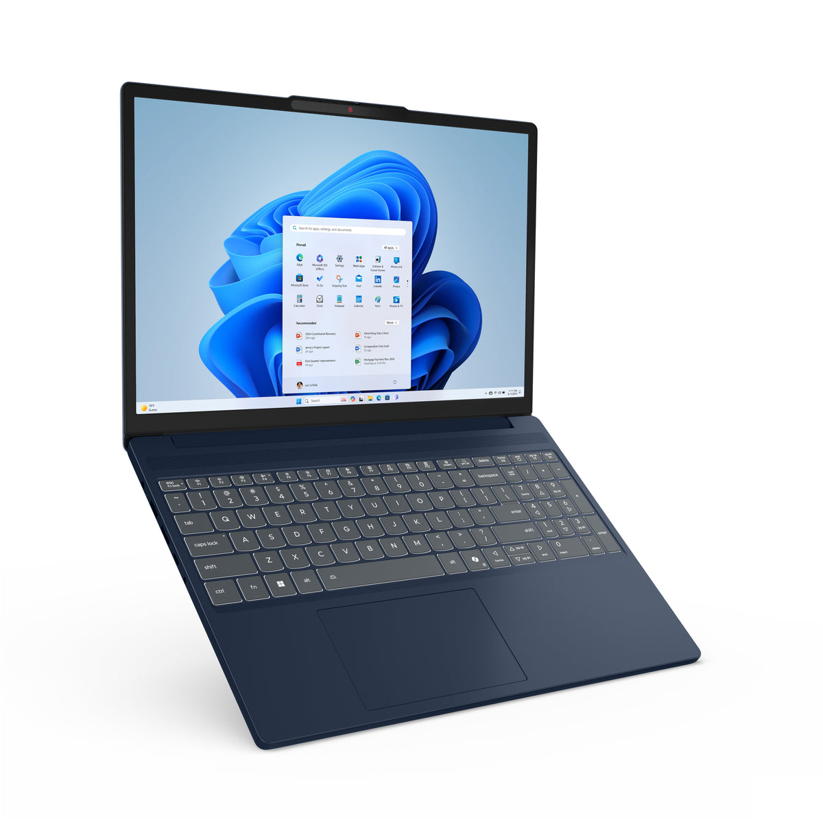 Lenovo IdeaPad Slim 3 15ARP10 AMD Ryzen™ 7 170 Laptop 38,9 cm (15.3") WUXGA 16 GB DDR5-SDRAM 512 GB SSD Wi-Fi 7 (802.11be) Windows 11 Home Blau Deutsch