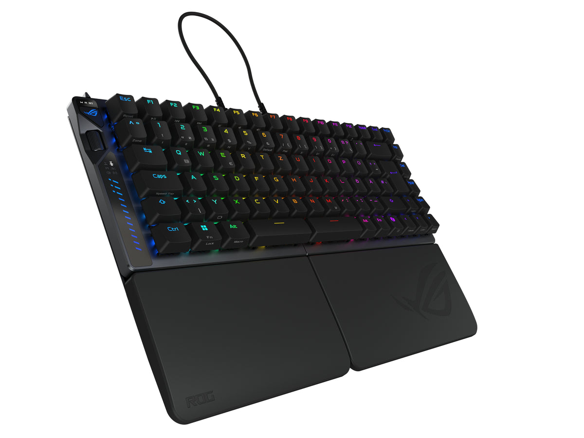 ASUS ROG Falcata Tastatur Gaming USB + RF Wireless + Bluetooth QWERTZ Deutsch Schwarz