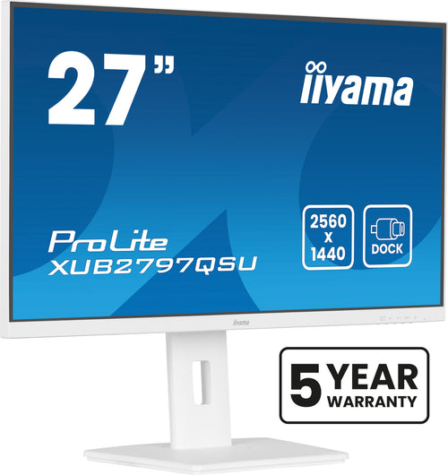 iiyama ProLite XUB2797QSU-W2 Computerbildschirm 68,6 cm (27") 2560 x 1440 Pixel Quad HD LED Weiß