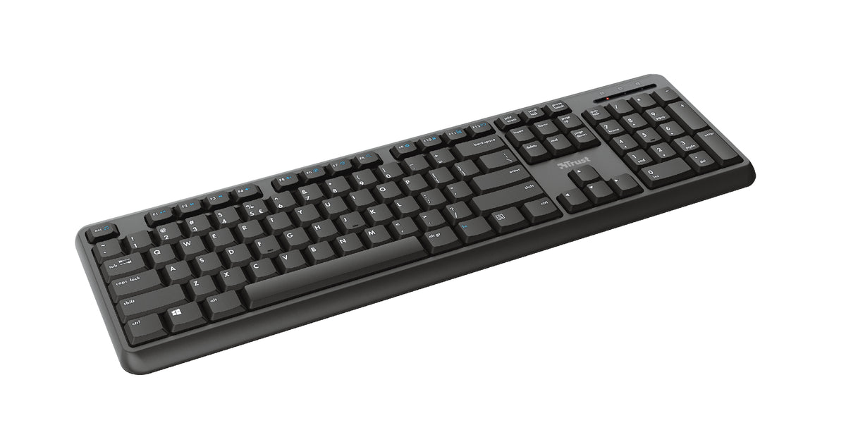 Trust TK-350 Tastatur Büro RF Wireless QWERTZ Deutsch Schwarz