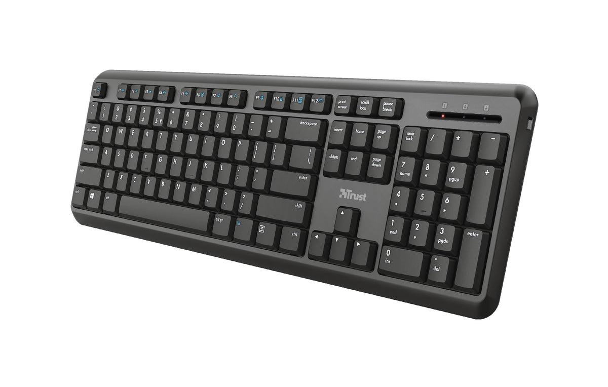 Trust TK-350 Tastatur Büro RF Wireless QWERTZ Deutsch Schwarz