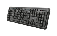 Trust TK-350 Tastatur Büro RF Wireless QWERTZ Deutsch Schwarz