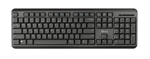Trust TK-350 Tastatur Büro RF Wireless QWERTZ Deutsch Schwarz