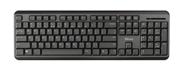 Trust TK-350 Tastatur Büro RF Wireless QWERTZ Deutsch Schwarz