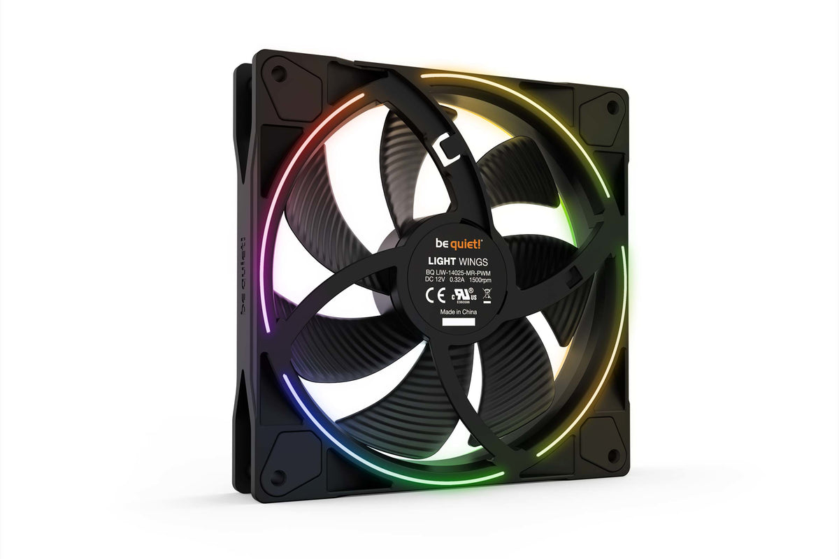 be quiet! Light Wings | 140mm PWM Triple Pack Computergehäuse Ventilator 14 cm Schwarz 1 Stück(e)