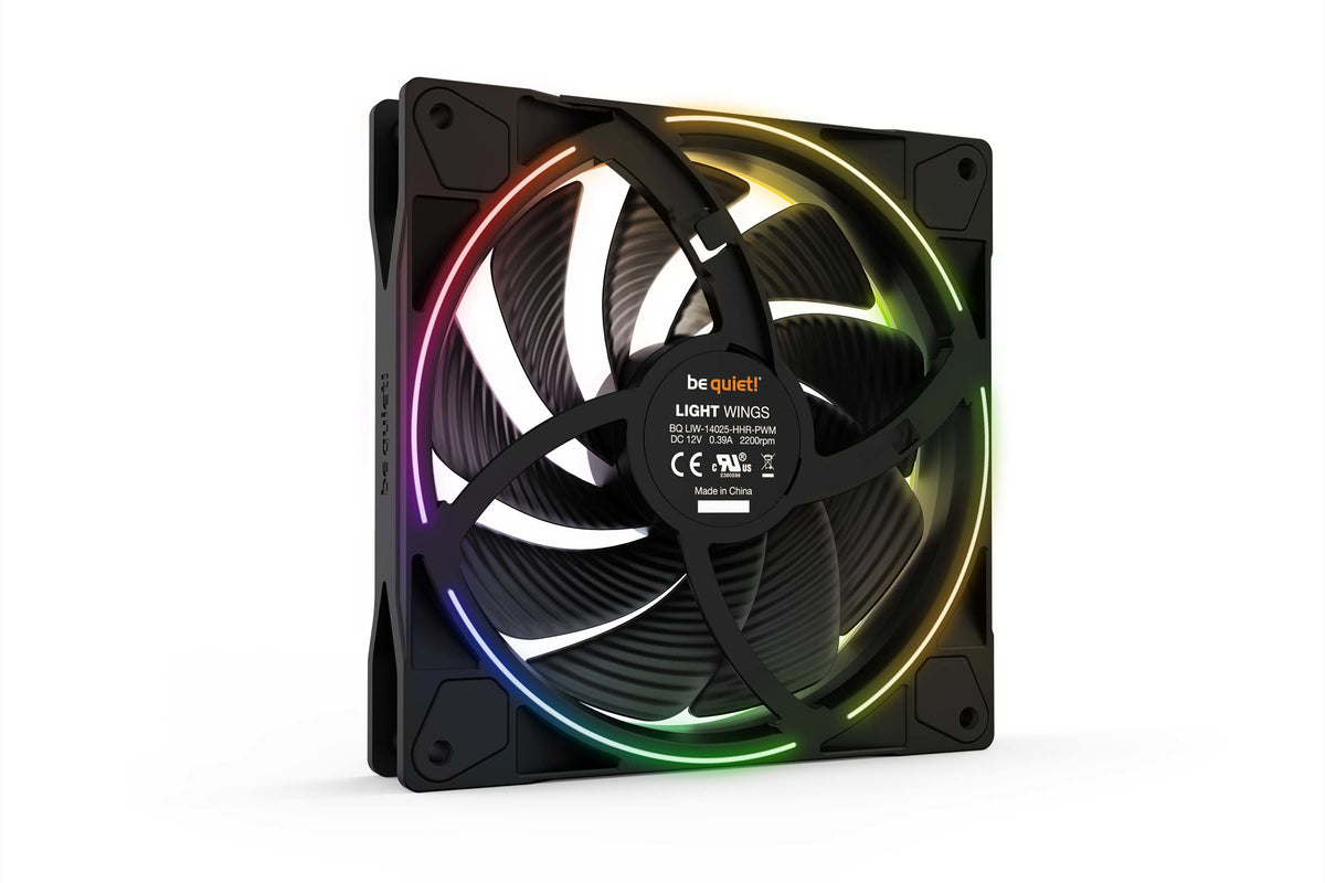 be quiet! Light Wings | 140mm PWM Triple Pack high-speed Computergehäuse Ventilator 14 cm Schwarz 3 Stück(e)