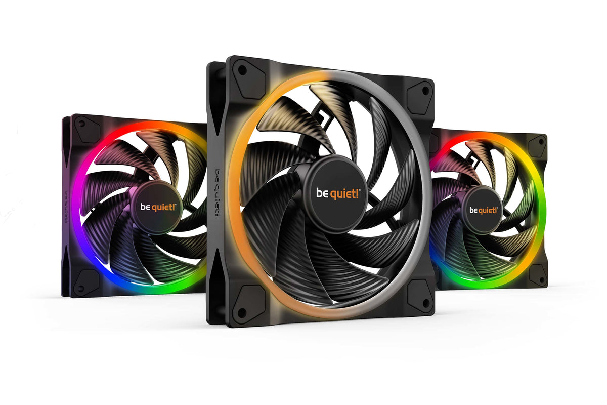 be quiet! Light Wings | 140mm PWM Triple Pack high-speed Computergehäuse Ventilator 14 cm Schwarz 3 Stück(e)