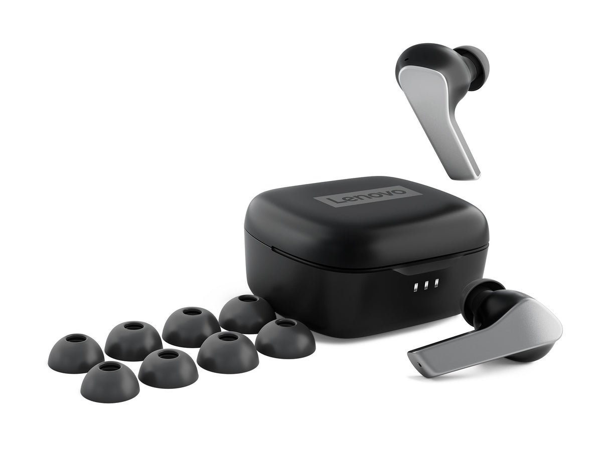 Lenovo Smart Wireless Earbuds Kopfhörer Kabellos im Ohr Musik/Alltag Bluetooth Schwarz