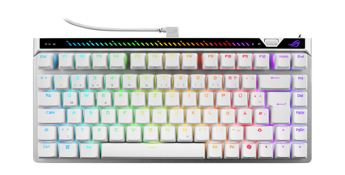 ASUS ROG Falchion Ace 75 HE WHT Tastatur Gaming USB QWERTZ Deutsch Weiß