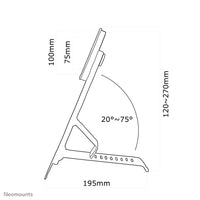Neomounts FPMA-D825BLACK Monitor-Ständer 10-27" - neigbar