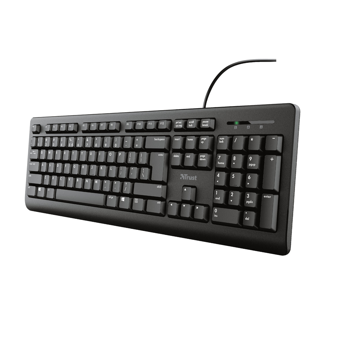 Trust TK-150 Tastatur Büro USB QWERTZ Deutsch Schwarz