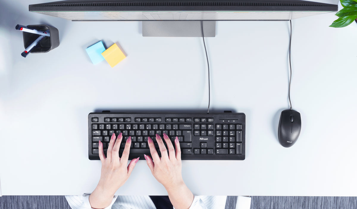 Trust TK-150 Tastatur Büro USB QWERTZ Deutsch Schwarz