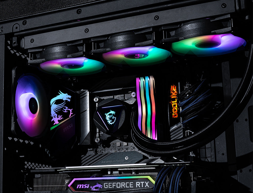 MSI MAG-CRLQD-360R2 Computerkühlsystem Hauptplatine, Prozessor Flüssigkeitskühlung 12 cm Schwarz