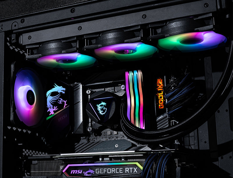 MSI MAG-CRLQD-360R2 Computerkühlsystem Hauptplatine, Prozessor Flüssigkeitskühlung 12 cm Schwarz