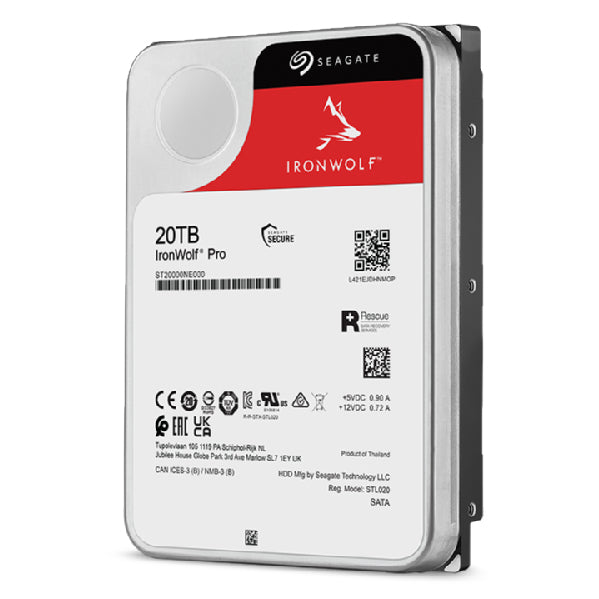 Seagate IronWolf Pro ST20000NT001 Interne Festplatte 20 TB 7200 RPM 256 MB 3.5"