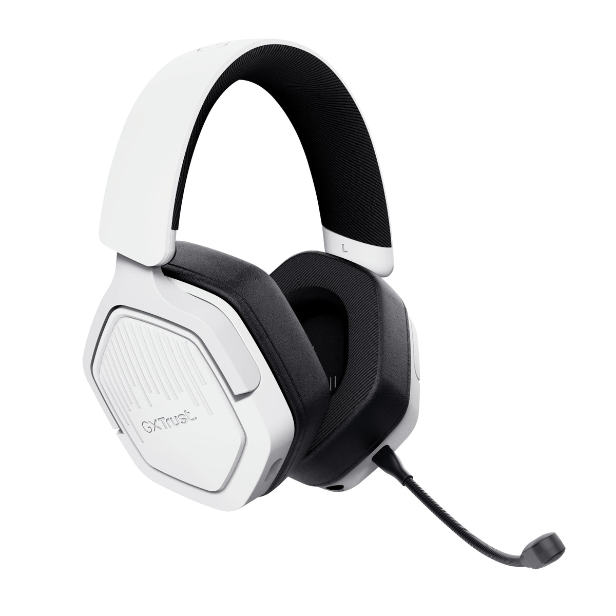 Trust GXT 493W Carus Kopfhörer Verkabelt & Kabellos Kopfband, Helm Gaming USB Type-C / USB Type-A Bluetooth Weiß