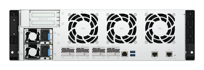 QNAP TS-H1655XEU-RP Speicherserver Rack (3U) Intel Atom® C5125 8 GB DDR4 0 TB QuTS hero Schwarz, Grau