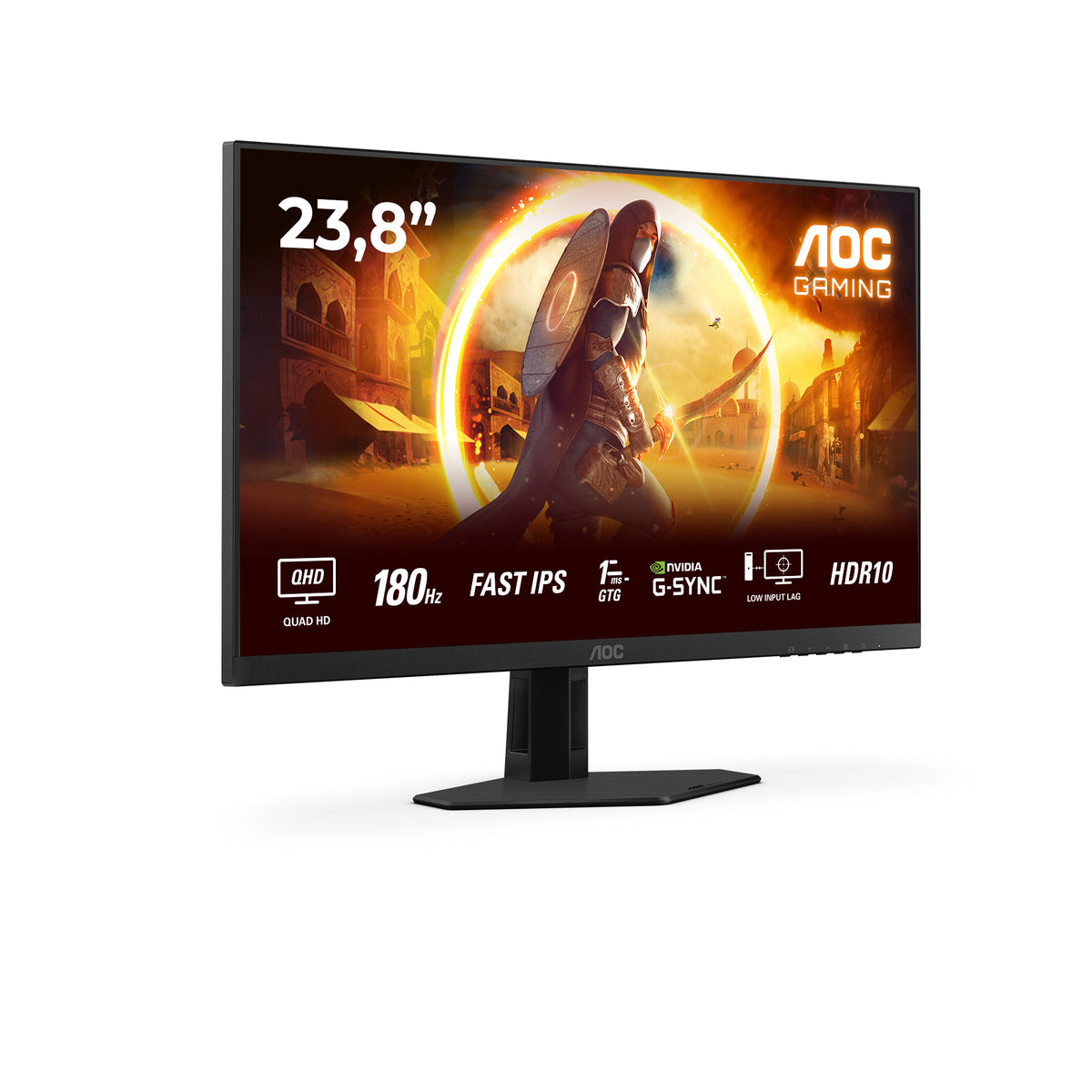 AOC G4 Q24G4RE Computerbildschirm 60,5 cm (23.8") 2560 x 1440 Pixel Quad HD LED Schwarz, Rot