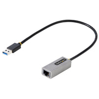 StarTech.com USB 3.0 auf Gigabit Ethernet Netzwerk Adapter - 10/100/1000 Mbit/s, USB auf RJ45, USB auf LAN Adapter, USB Ethernet Adapter (GbE), 30cm Festes Kabel, Treiberlose Installation