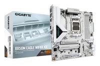 GIGABYTE B850M EAGLE WIFI6E ICE Mainboard – Unterstützt AMD Ryzen 9000 Serie CPUs, digitales 8+2+2 Phasen VRM, bis zu 8200 MHz DDR5 (OC), 1 x PCIe 5.0 + 1 x PCIe 4.0 M.2, Wi-Fi 6E, 2.5 GbE LAN, USB 3.2 Gen 2