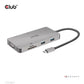 CLUB3D USB Gen1 Type-C 9-in-1 hub with HDMI, VGA, 2x USB Gen1 Type-A, RJ45, SD/Micro SD card slots and USB Gen1 Type-C Female port