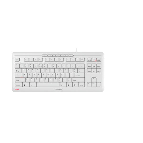 CHERRY STREAM KEYBOARD TKL Tastatur Universal USB QWERTY Englisch Weiß